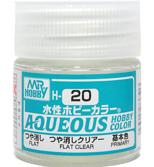 つや消しクリアー つや消し (H-20） 塗料 (GSIクレオス 水性ホビーカラー AQUEOUS No.H-020) 商品画像