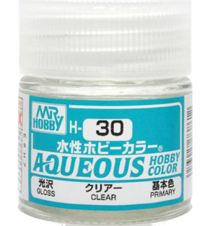 クリアー 光沢 (H-30） 塗料 (GSIクレオス 水性ホビーカラー AQUEOUS No.H-030) 商品画像