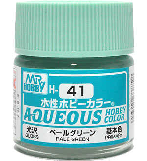 ペールグリーン 光沢　(H-41） 塗料 (GSIクレオス 水性ホビーカラー AQUEOUS No.H-041) 商品画像