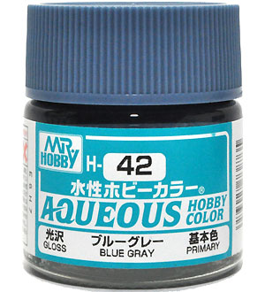 ブルーグレー 光沢　(H-42） 塗料 (GSIクレオス 水性ホビーカラー AQUEOUS No.H-042) 商品画像