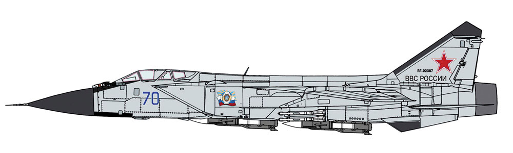 ミグ 31B フォックスハウンド プラモデル (ハセガワ 1/72 飛行機 限定生産 No.02321) 商品画像_2