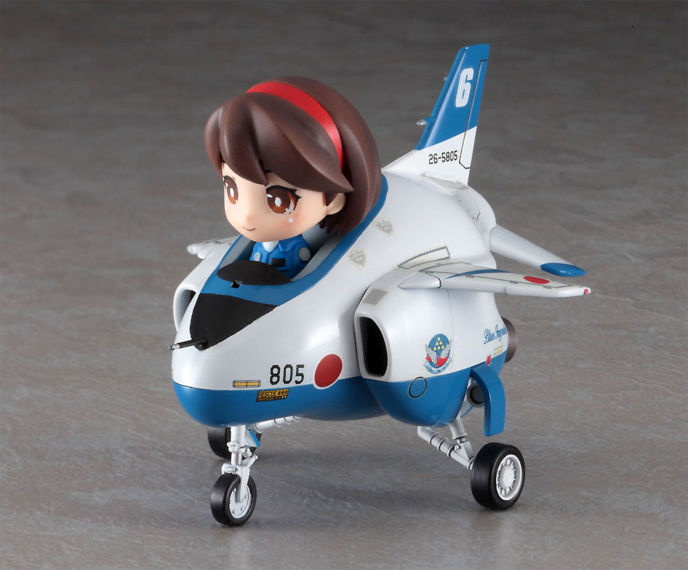 羽澄れい w/T-4 ブルーインパルス プラモデル (ハセガワ デフォルメたまごガールズ No.001) 商品画像_2