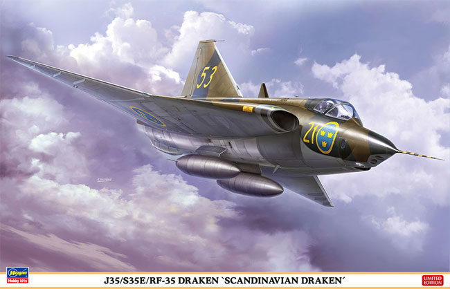 J35/S35E/RF-35 ドラケン スカンジナビアン ドラケン プラモデル (ハセガワ 1/48 飛行機 限定生産 No.07482) 商品画像