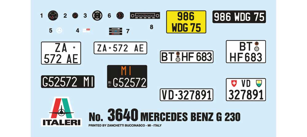 メルセデス ベンツ G230 ゲレンデヴァーゲン プラモデル (イタレリ 1/24 カーモデル No.3640) 商品画像_2