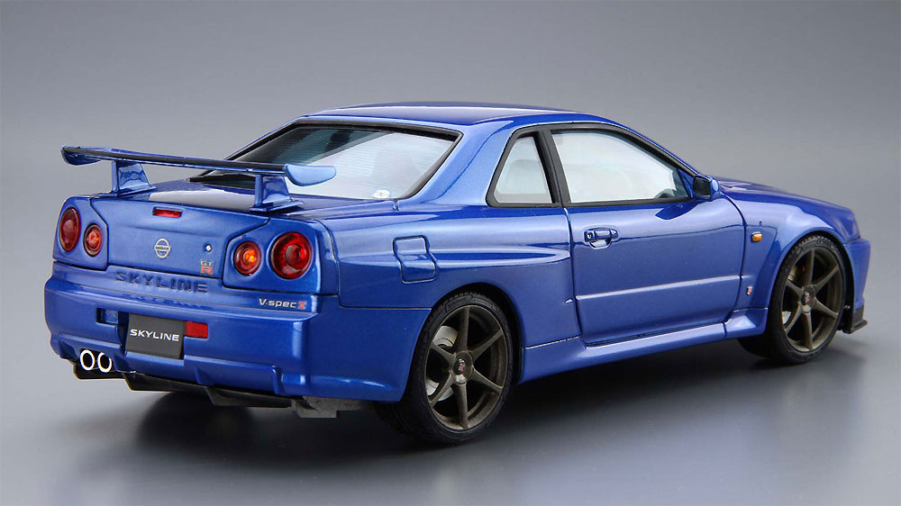 ニッサン BNR34 スカイライン GT-R V-spec2 '02 プラモデル (アオシマ 1/24 ザ・モデルカー No.008) 商品画像_3