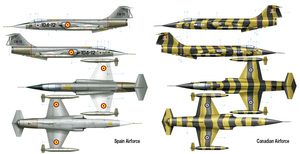 F-104G スターファイター プラモデル (アモ Limited Edition Plastic model kit No.A.MIG-8504) 商品画像_2