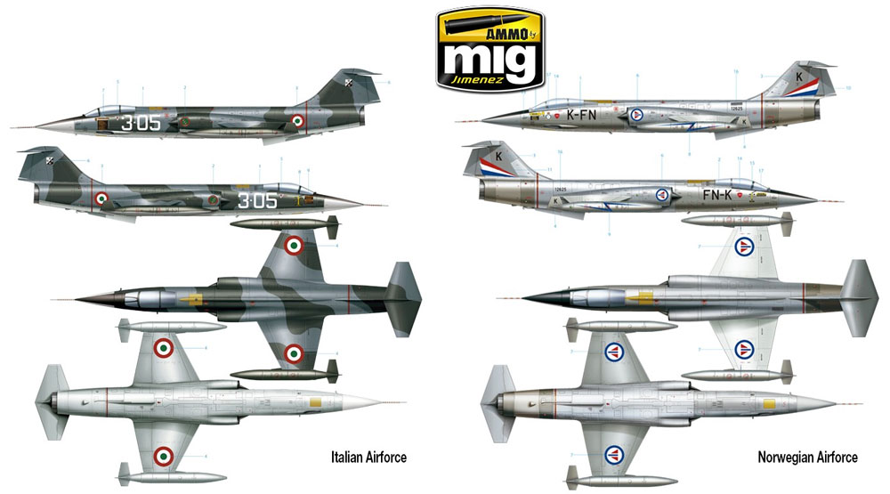 F-104G スターファイター プラモデル (アモ Limited Edition Plastic model kit No.A.MIG-8504) 商品画像_4