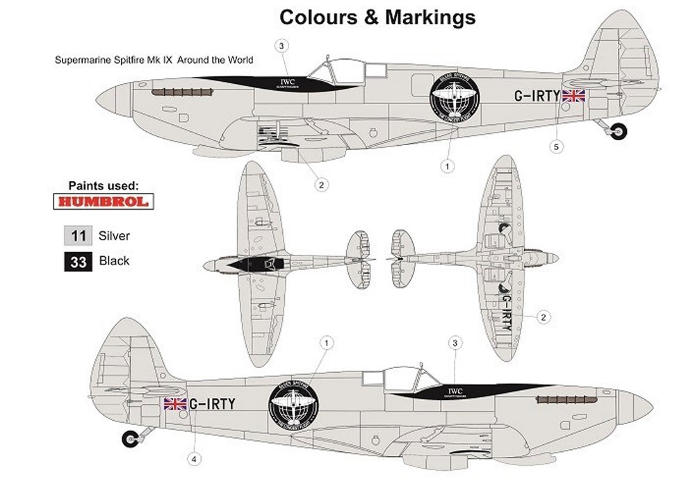 スーパーマリン スピットファイア Mk.9 ロンゲスト・フライト プラモデル (AZ model 1/72 エアクラフト プラモデル No.AZ7634) 商品画像_1