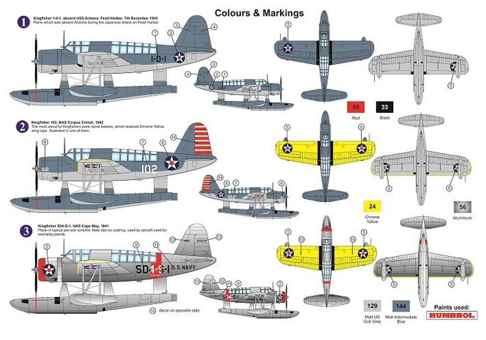 ヴォート OS2U キングフィッシャー アメリカ海軍 プラモデル (AZ model 1/72 エアクラフト プラモデル No.AZ7636) 商品画像_1