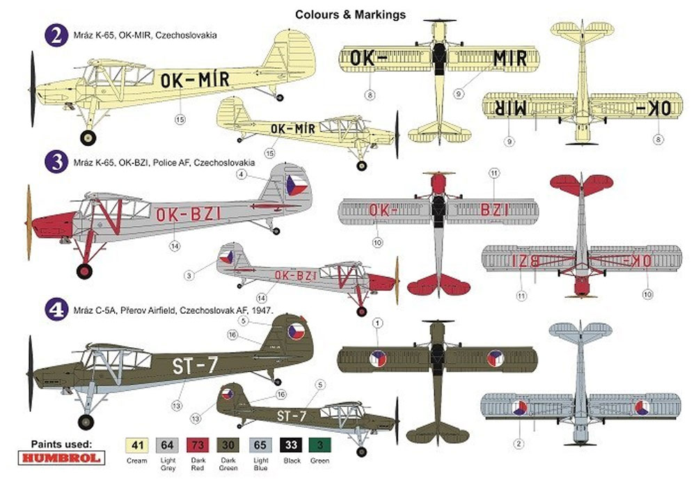 ムラーズ K-65/C-5 チャープ チェコスロバキア プラモデル (AZ model 1/72 エアクラフト プラモデル No.	AZ7637) 商品画像_1