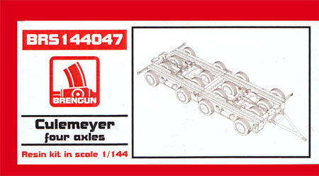 クレメイヤー 4軸 トレーラー レジン (ブレンガン 1/144 レジンキット No.BRS144047) 商品画像
