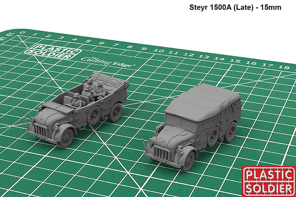 ドイツ軍 シュタイヤー 重兵員車 前期型/後期型 (3キット入) プラモデル (プラスチックソルジャー World War 2 No.WW2V20031) 商品画像_3