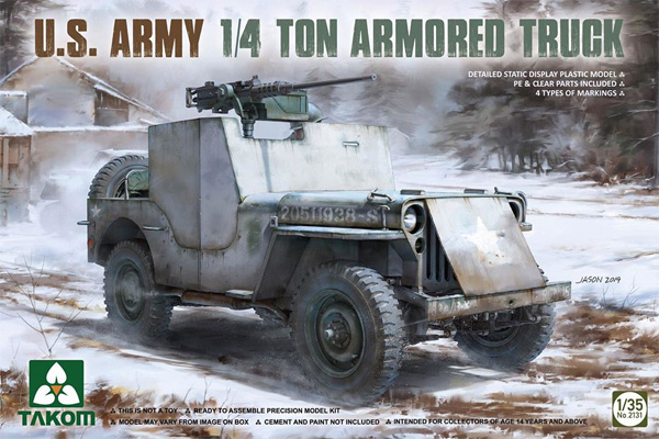アメリカ陸軍 1/4トン 装甲トラック プラモデル (タコム 1/35 ミリタリー No.2131) 商品画像