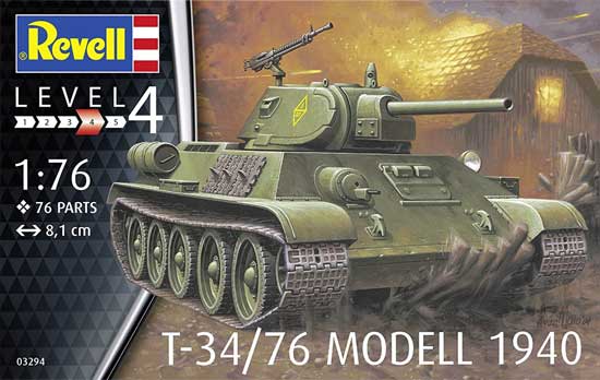 T34/76 Mod.1940 プラモデル (レベル 1/76 ミリタリー No.03294) 商品画像