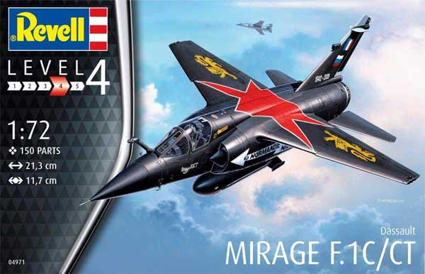 ダッソー ミラージュ F.1C/CT プラモデル (レベル 1/72 Aircraft No.04971) 商品画像