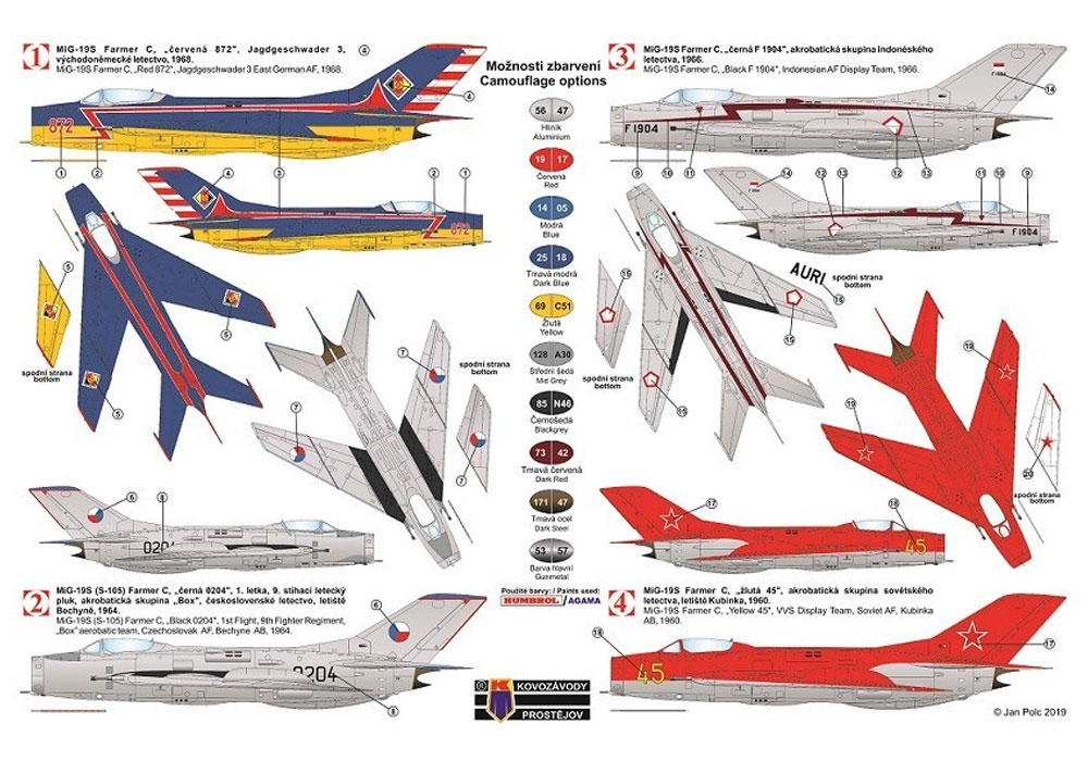 MiG-19S ファーマーC アクロバット機 プラモデル (KPモデル 1/72 エアクラフト プラモデル No.KPM0159) 商品画像_1