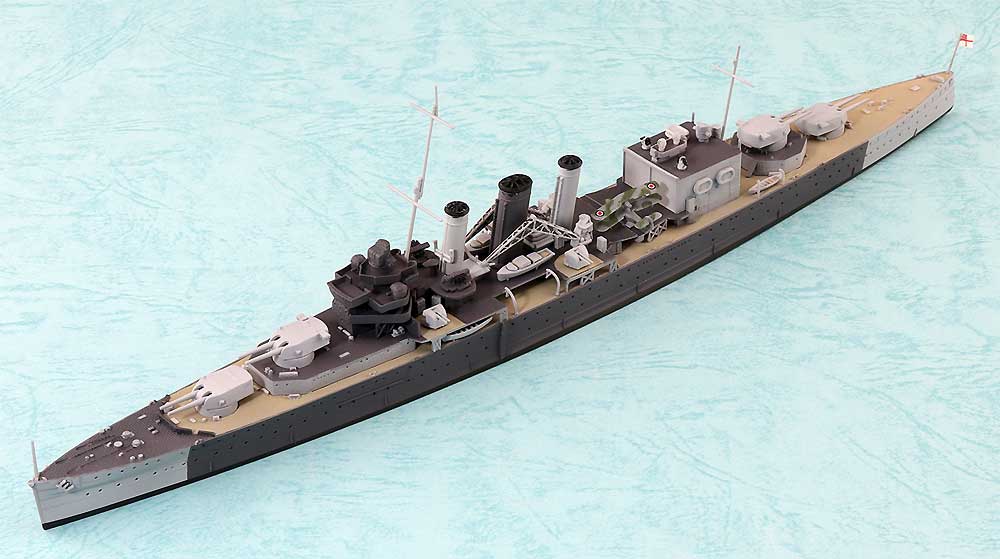 英国海軍 重巡洋艦 コーンウォール プラモデル (アオシマ 1/700 ウォーターラインシリーズ No.810) 商品画像_1