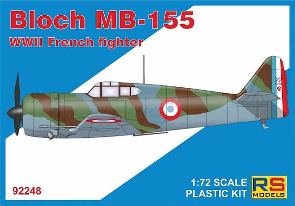 ブロック MB155 WW フランス戦闘機 プラモデル (RSモデル 1/72 エアクラフト プラモデル No.92248) 商品画像
