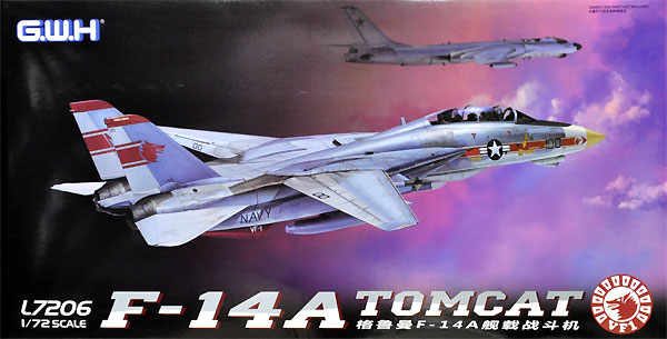 アメリカ海軍 F-14A トムキャット 艦上戦闘機 プラモデル (グレートウォールホビー 1/72 エアクラフト プラモデル No.L7206) 商品画像