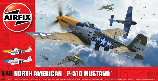 ノースアメリカン P-51D ムスタング プラモデル (エアフィックス 1/48 ミリタリーエアクラフト No.A05138) 商品画像