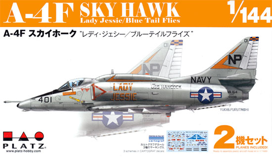 A-4F スカイホーク レディ ジェシー/ブルーテイルフライズ プラモデル (プラッツ 1/144 プラスチックモデルキット No.PDR-008) 商品画像