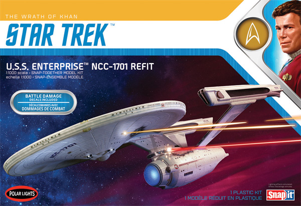 U.S.S.エンタープライズ NCC-1701 REFIT スター・トレック カーンの逆襲 プラモデル (ポーラライツ スタートレック (STAR TREK) No.POL974M/12) 商品画像