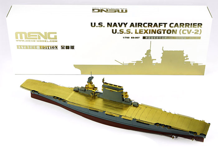 アメリカ海軍 航空母艦 レキシントン CV-2 プラモデル (MENG-MODEL 1/700 艦船 No.ES-007) 商品画像