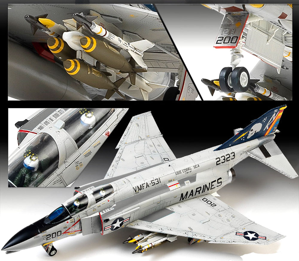 USMC F-4B/N ファントム 2 VMFA-531 グレイゴースト プラモデル (アカデミー 1/48 Aircrafts No.12315) 商品画像_1