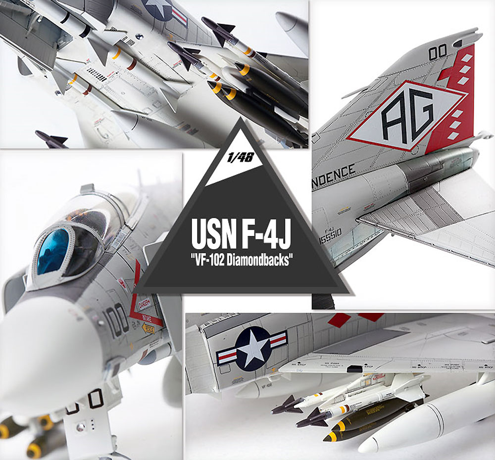 USN F-4J ファントム 2 VF-102 ダイヤモンドバックス プラモデル (アカデミー 1/48 Scale Aircrafts No.12323) 商品画像_1