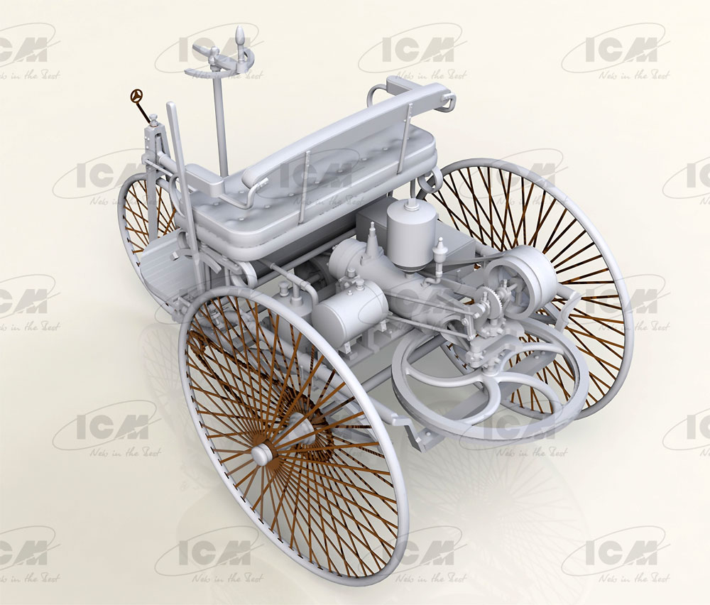 ベンツ パテント モトールヴァーゲン 1886 プラモデル (ICM 1/24 カーモデル No.24040) 商品画像_3