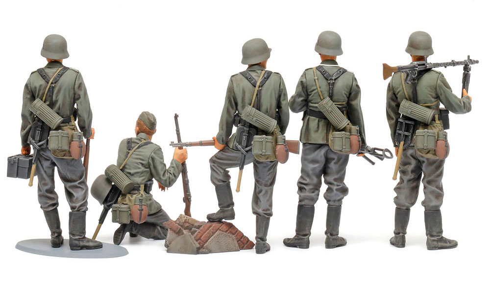 ドイツ歩兵セット (大戦中期) プラモデル (タミヤ 1/35 ミリタリーミニチュアシリーズ No.371) 商品画像_2