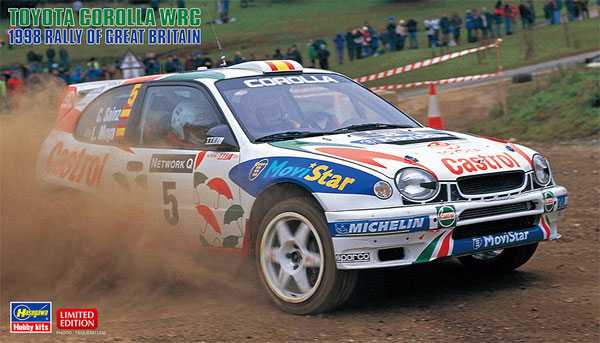トヨタ カローラ WRC 1998 ラリー オブ グレートブリテン ナイトステージ対応キット (ライトポッドパーツ付) プラモデル (ハセガワ 1/24 自動車 限定生産 No.20438) 商品画像