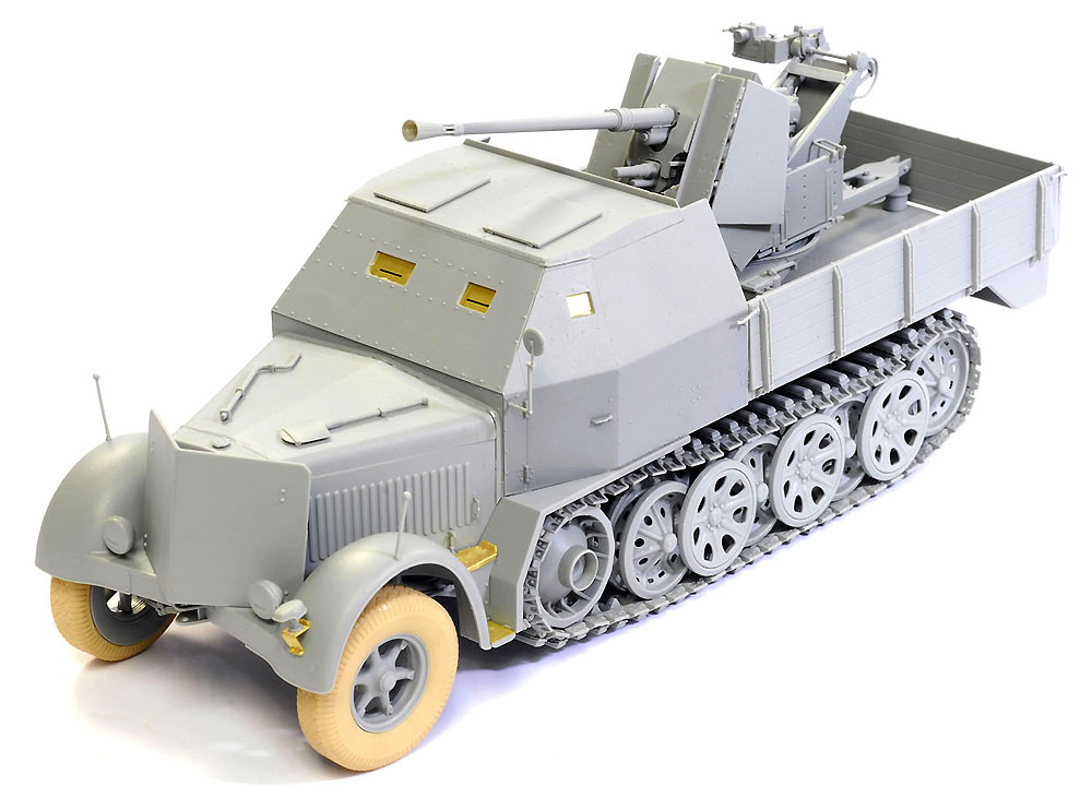 ドイツ Sd.Kfz.7/2 8トン ハーフトラック 3.7cm Flak37搭載型 アーマードキャビン / 3.7cm Flak36 搭載型 プラモデル (ドラゴン 1/35 39-45 Series No.6953) 商品画像_3