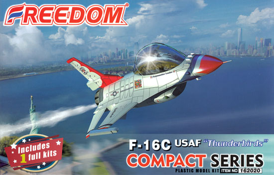 USAF F-16C サンダーバーズ プラモデル (フリーダムモデル コンパクトシリーズ No.162020) 商品画像