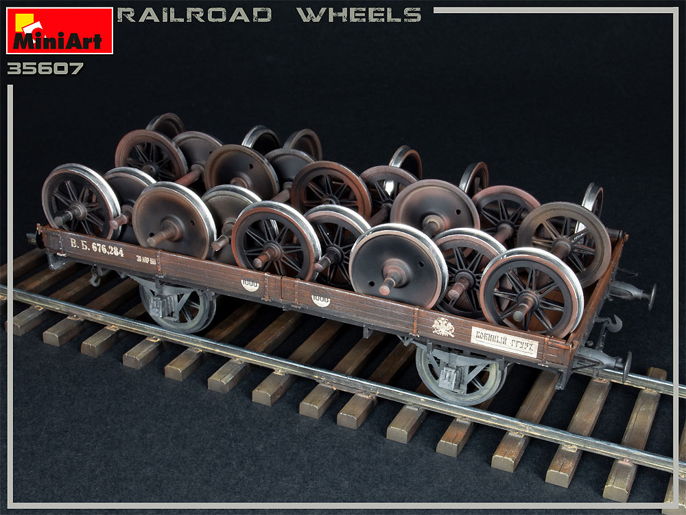 鉄道車輪セット プラモデル (ミニアート 1/35 ビルディング＆アクセサリー シリーズ No.35607) 商品画像_4