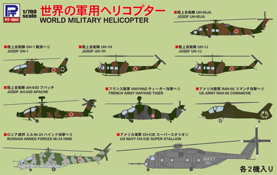 世界の軍用ヘリコプター プラモデル (ピットロード スカイウェーブ S シリーズ No.S054) 商品画像