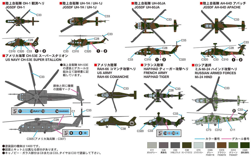 世界の軍用ヘリコプター プラモデル (ピットロード スカイウェーブ S シリーズ No.S054) 商品画像_1