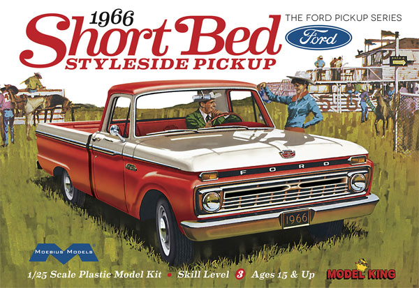 1966 フォード F-100 ショートベッド スタイルサイド ピックアップ プラモデル (メビウス メビウス プラスチックモデル組立キット No.1233) 商品画像