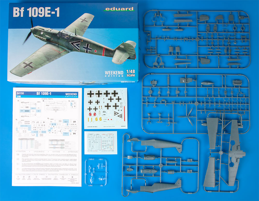 メッサーシュミット Bf109E-1 プラモデル (エデュアルド 1/48 ウィークエンド エディション No.84158) 商品画像_1