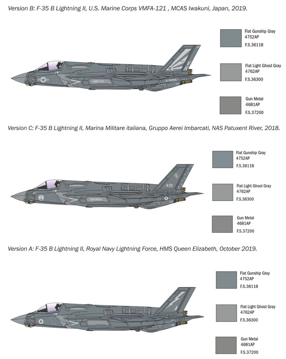 F-35B ライトニング 2 プラモデル (イタレリ 1/72 航空機シリーズ No.1425) 商品画像_1