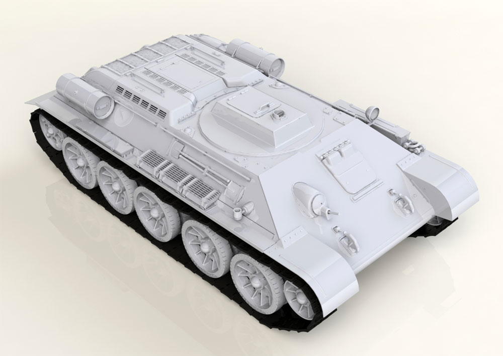 T-34 トラクター Model 1944 ソビエト回収車 プラモデル (ICM 1/35 ミリタリービークル・フィギュア No.35371) 商品画像_1