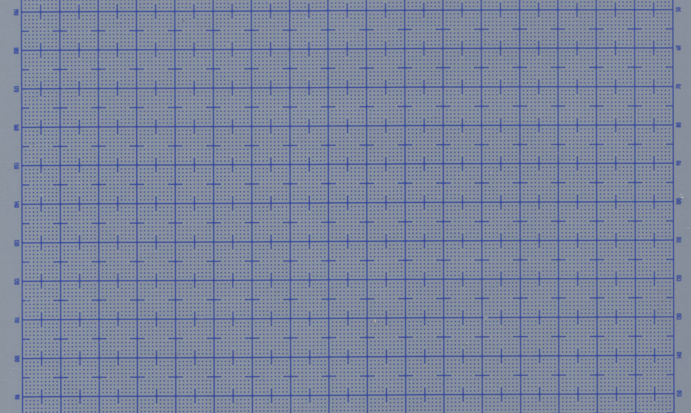 プラ＝プレート (グレー) 目盛付き (目盛印刷色：ブルー) (厚さ：0.8mm) ウェーブ プラ板