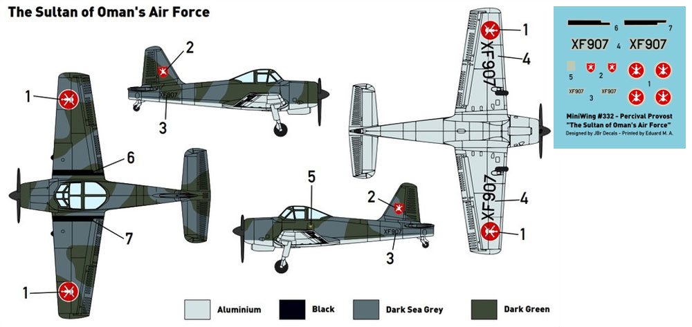 パーシヴァル プロヴォスト T.52 オマーン空軍 プラモデル (ミニウイング 1/144 インジェクションキット No.mini332) 商品画像_1