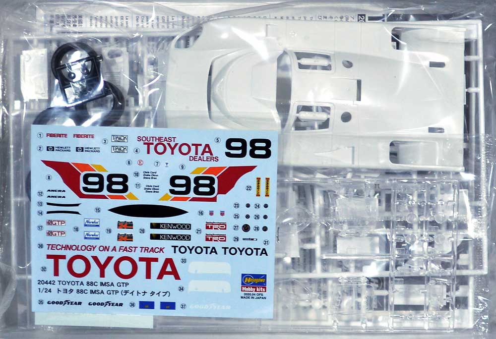 トヨタ 88C IMSA GTP (デイトナ タイプ) プラモデル (ハセガワ 1/24 自動車 限定生産 No.20442) 商品画像_1