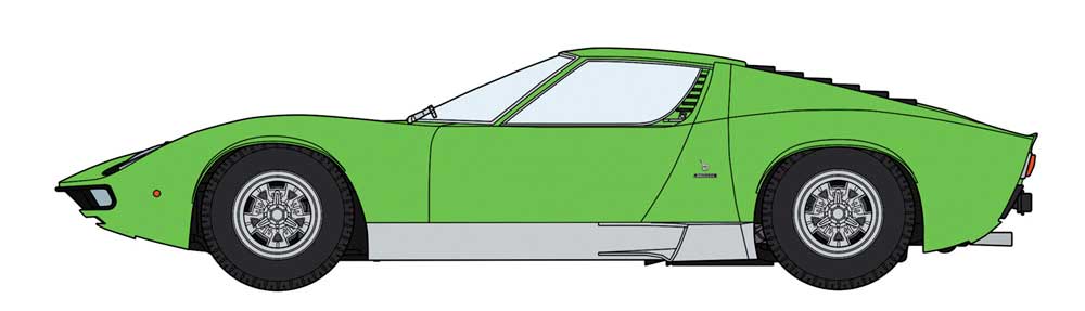ランボルギーニ ミウラ P400 SV ディテ-ルアップバージョン プラモデル (ハセガワ 1/24 自動車 限定生産 No.20439) 商品画像_3