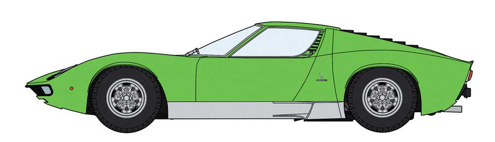 ランボルギーニ ミウラ P400 SV ディテールアップバージョン プラモデル (ハセガワ 1/24 自動車 限定生産 No.20439) 商品画像_3