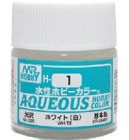 GSIクレオス 水性ホビーカラー AQUEOUS H-1 ホワイト (白) 光沢