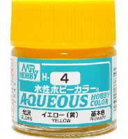 GSIクレオス 水性ホビーカラー AQUEOUS イエロー (黄） 光沢 (H-4）