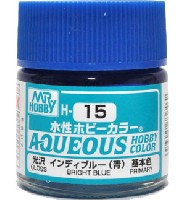 GSIクレオス 水性ホビーカラー AQUEOUS インディブルー (青） 光沢 (H-15）