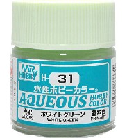 GSIクレオス 水性ホビーカラー AQUEOUS ホワイトグリーン 光沢　(H-31）